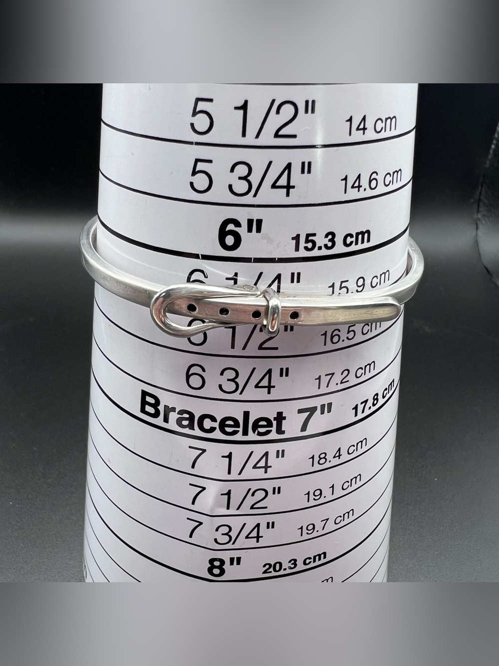 Mexico Sterling Silver Belt Bracelet - Picture 5 of 8